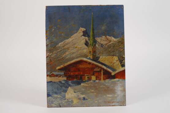 Carl Braml, Winterliches Dorf im Gebirge - photo 2