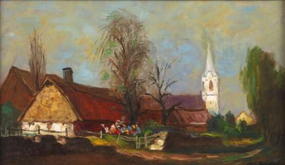 József Przudzik, Dorf am Balaton - фото 1