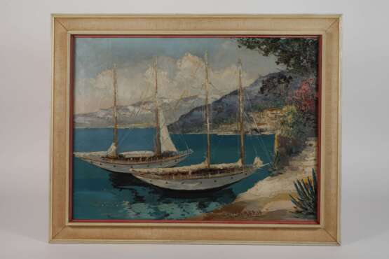 A. Camprio, attr., Yachten an der Küste - photo 2