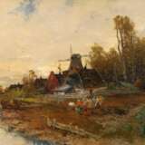 Georg Fischhof, attr., Holländische Landschaft - Foto 1
