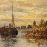 Georg Fischhof, attr., Holländische Landschaft - Foto 5