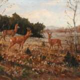 Franz Hienl-Merre, Rehe am Waldrand - Foto 1