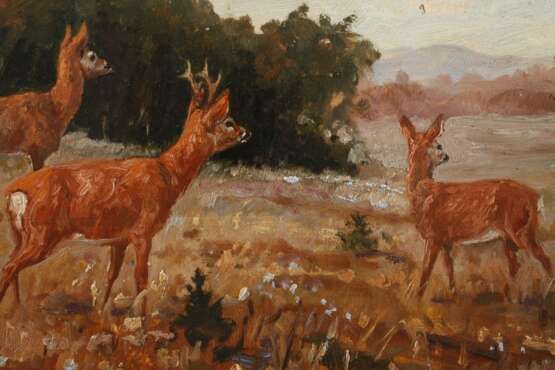 Franz Hienl-Merre, Rehe am Waldrand - Foto 5