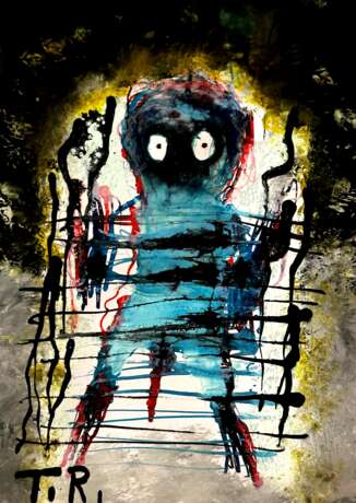 Tunnel Paper Tusche Expressionism artbrut Germany 2025 - photo 1