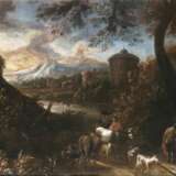 Klassische Landschaft mit Hirten - фото 1