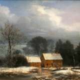 Winterlandschaft mit Wassermühle - Foto 1