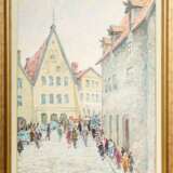 Landscape. People in the streets Mid-20th century - photo 1