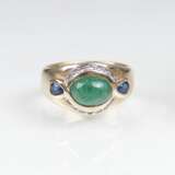 Smaragd-Saphir-Brillant-Ring - photo 1
