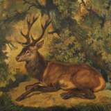 Heinrich Linzen, "Hirsch im Bett" - фото 1
