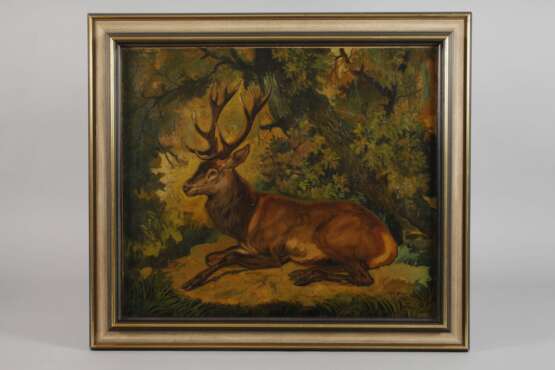 Heinrich Linzen, "Hirsch im Bett" - фото 2