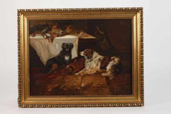Ricardo Marín y Llovet, attr., Hunde an der Tafel - фото 2