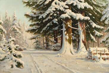 Bruno Moras, Sonniger Winterwald 