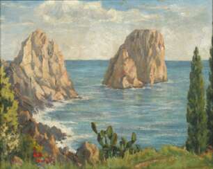Rudolf Pfannenstil, &quot;Faraglioni auf Capri&quot;