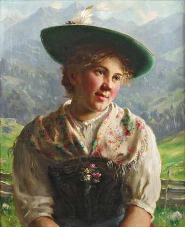 Emil Rau, Dirndl mit Hut - photo 1