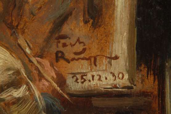 Friedrich Raupp, Der Maler beim Portraitieren im Atelier - Foto 3