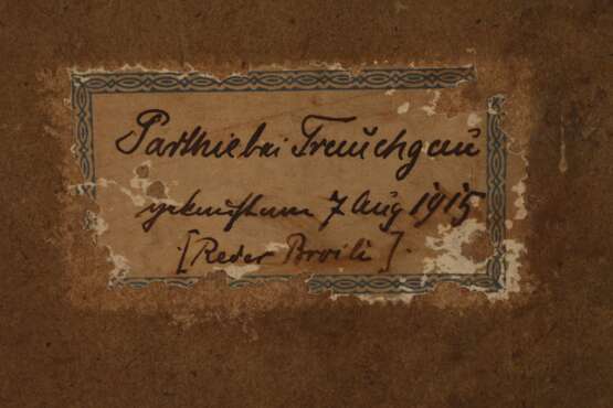 Franz Reder-Broili, "Parthie bei Trauchgau" - photo 4
