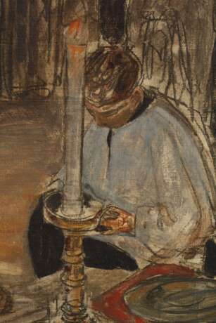 Max Thedy, Ölstudie zu "Adoratio Crucis" - photo 4