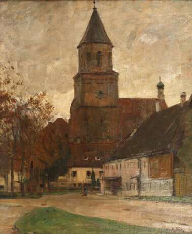 Max Thedy, "Dorfstraße mit Klosterkirche" - фото 1