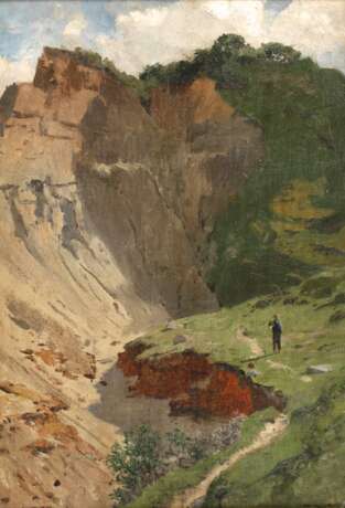 Julius Wentscher, Wanderer am Steinbruch - Foto 1