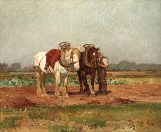 nach Georg Wolf, Bauer mit Gespann - photo 1
