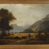 Idyllische Sommerlandschaft mit Viehhirtin - фото 2