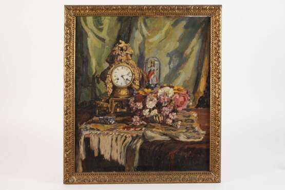 Monogrammist IZ, Stillleben mit Uhr - photo 2