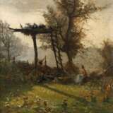 Paul Louis Martin des Amoignes, Truthähne und Frau - фото 1