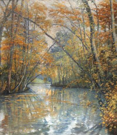 Max Oehler, Herbstliche Flussbiegung - photo 1