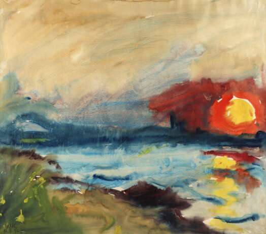 Fritz Ketz, "Sonnenuntergang am Limfjord" - фото 1