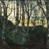 Carl Strathmann, Birken in abendlicher Landschaft - photo 1