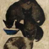 Künstler der Moderne, Abstraktes Katzenbild - photo 1