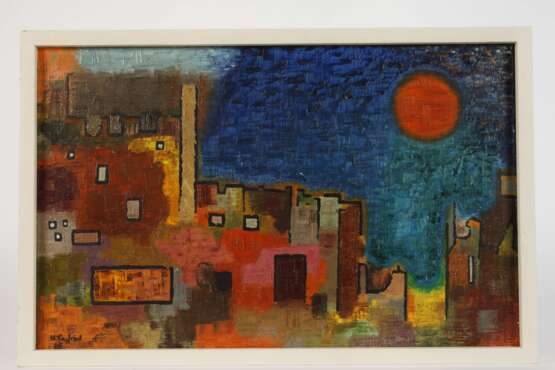 H. Seyfried, Mond über der Stadt - фото 2