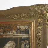 Paar Rahmen Biedermeier mit Stickerei - photo 3