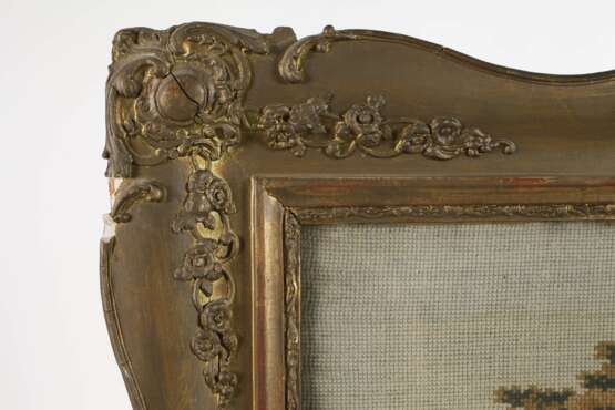 Paar Rahmen Biedermeier mit Stickerei - photo 5