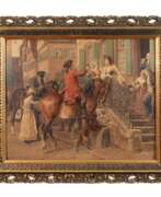 Aperçu. Rahmen Historismus mit galanter Szene
