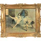Spätbiedermeier Goldstuckrahmen mit Ballettszene - photo 1