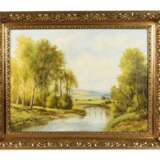 Goldstuckleiste Jugendstil mit Landschaft - photo 1