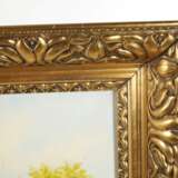 Goldstuckleiste Jugendstil mit Landschaft - photo 2
