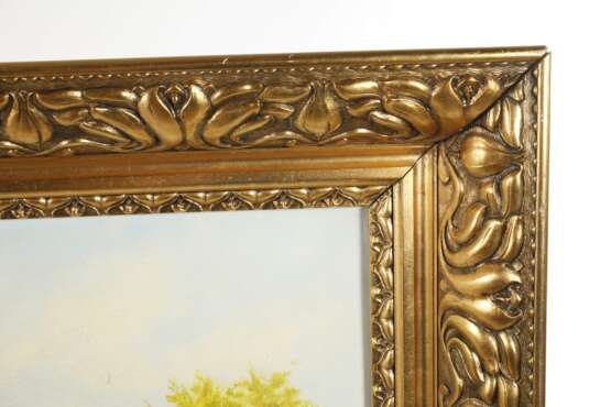 Goldstuckleiste Jugendstil mit Landschaft - photo 2