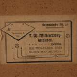 Schnitzrahmen Jugendstil mit Gartenszene - фото 5