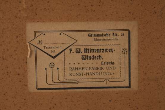 Schnitzrahmen Jugendstil mit Gartenszene - фото 5