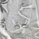 Ic&ocirc;ne du Saint-Bienheureux Prince Alexandre Nevski dans un cadre en argent. Le tournant des XIXe-XXe si&egrave;cles. Silber 84 At the turn of 19th -20th century - Foto 3
