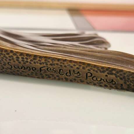 Edouard Marcel Sandoz entwined carps bronze Susse Fr&egrave;res foundrymen 1920 Bronce 20th century - photo 13