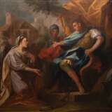 Altmeister 18./ 19. Jh. "Mythologische Szene", Öl/ Lw., doubliert, unsign., min. Farbverluste o.r. und u.r., 115x118 cm, Rahmen - photo 1