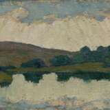 Hellingrath, Berthold (1877 Elbing, Westpreußen-1954 Hannover) "Auf der Danziger Höhe", Öl/ Mp., unsign., rückseitig bez., 20x27 cm, Rahmen - Foto 1