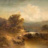 Sinclair, M. (1911-?) "Landschaft in Wales", Öl/ Lw., sign. u.l., oben mittig kl. Riß, 62x91 cm, Rahmen - Foto 2