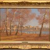 Joubert, Leon (1846 Quimper-1928 Paris) "Rue D´Avignon mit Brücke über die Rhone", Öl/ Lw., sign. u.r., 38x55 cm, Rahmen - photo 1