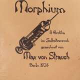 Strauch, Max von "Morphium", 8 Erotika Tuschezeichnungen/ Papier, jeweils monogr. und dat. 1924, 30x21 cm, in Folie - Foto 1