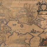 Schleswig-Karte "Grundriß der Stadt Sleswieg-Anno 1649", Kupferstich, oben rechts betitelt, unten rechts Legende, Angabe von Längen und Breitengraden, Blatt gebräunt, 24x30 cm, im Passepartout - фото 1