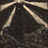 Schultze-Jasmer, Theodor (1888 Oschatz-1975 Prerow/Darß) "Leuchtturm", Linolschnitt, sign. u.r., 14x11 cm, ungerahmt (Studium an der Leipziger Kunstakademie, Sommeraufenthalte im Ostseebad Zingst, Studienaufent… - фото 1